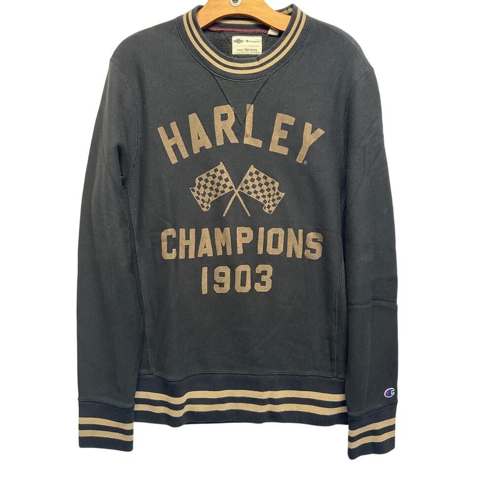 Todd Snyder Charcoal and Tan "Harley Champions 1903" Sweatshirt
